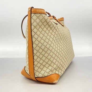 Gucci Diamante Tote Bag 247209 Canvas Beige Orange Champagne