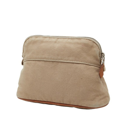 Hermes Bolide Pouch 20 Beige Canvas