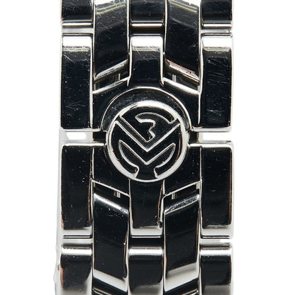 Franck Muller Tono Curvex Watch 1752 Quartz Silver Dial Stainless Steel