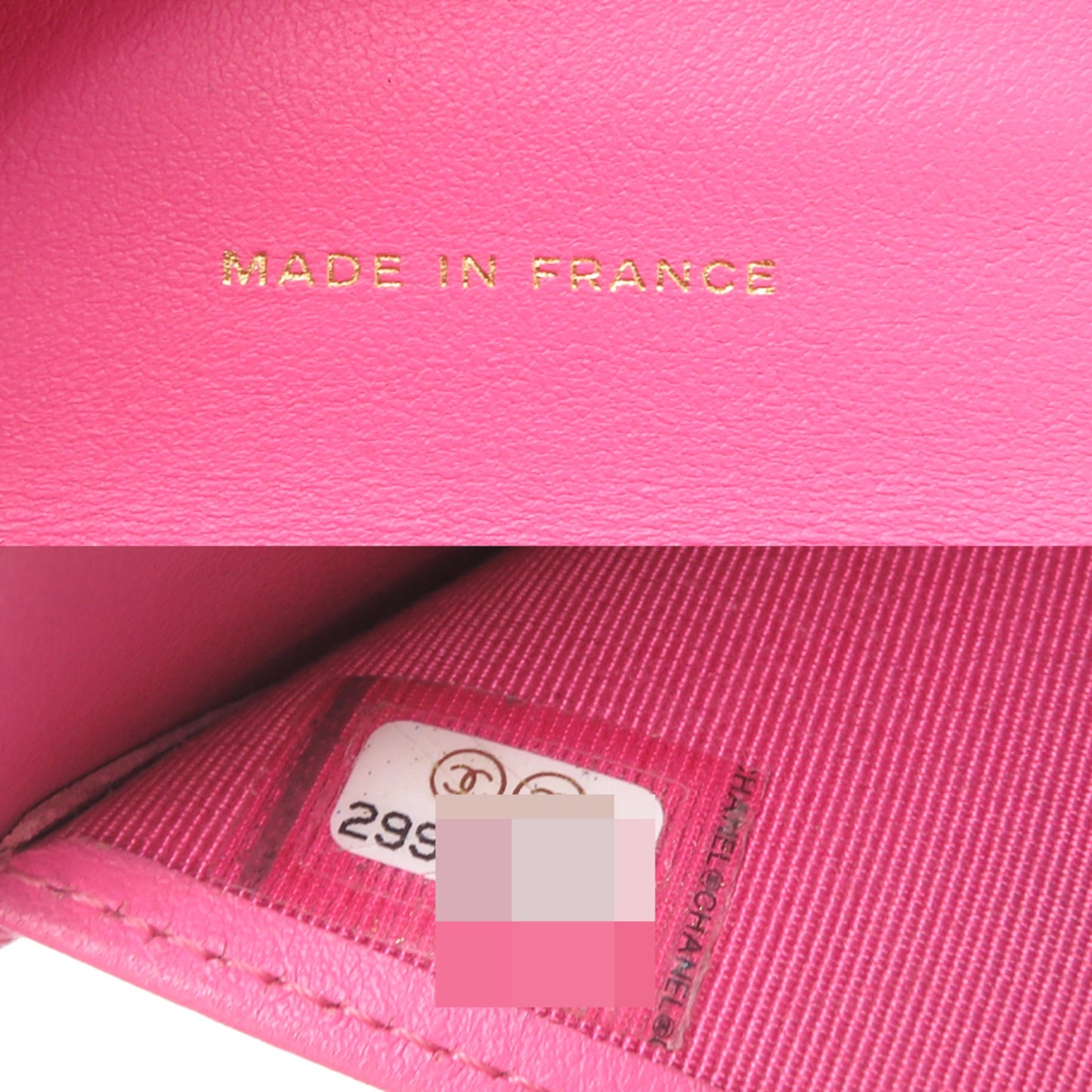 Calfskin Chanel Wallet (Tri-Fold) Grained