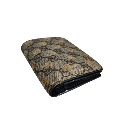 Gucci Michele Gg Supreme Bee Compact Wallet