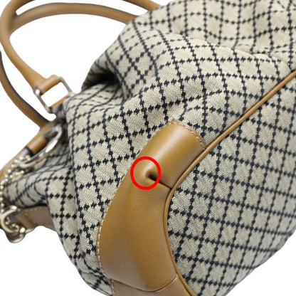 Gucci Tote Bag Shoulder Diamante Canvas 247902 Beige X Brown