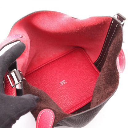 Hermes Herms Picotin Pm Rouge Serie Rose Mexico Handbag In Taurillon Clemence Leather