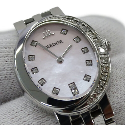 Seiko Credor Signo 5A70-0Bp0 Gswe855 Women'S Watch With Pink Shell And Diamonds