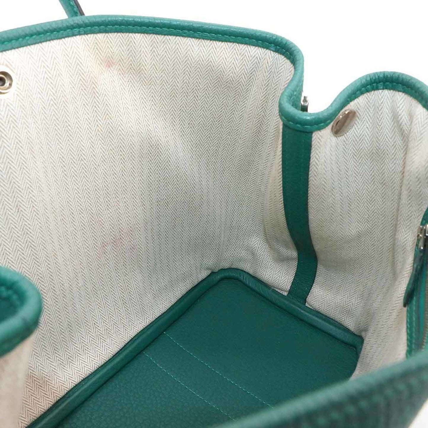 Hermes Herms Garden Party 30 Tpm Tote Bag In Negonda Malachite