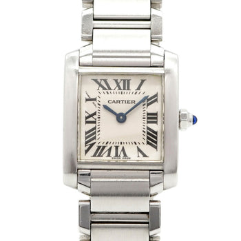 Cartier Tank Franaise Sm W51008Q3 White Dial