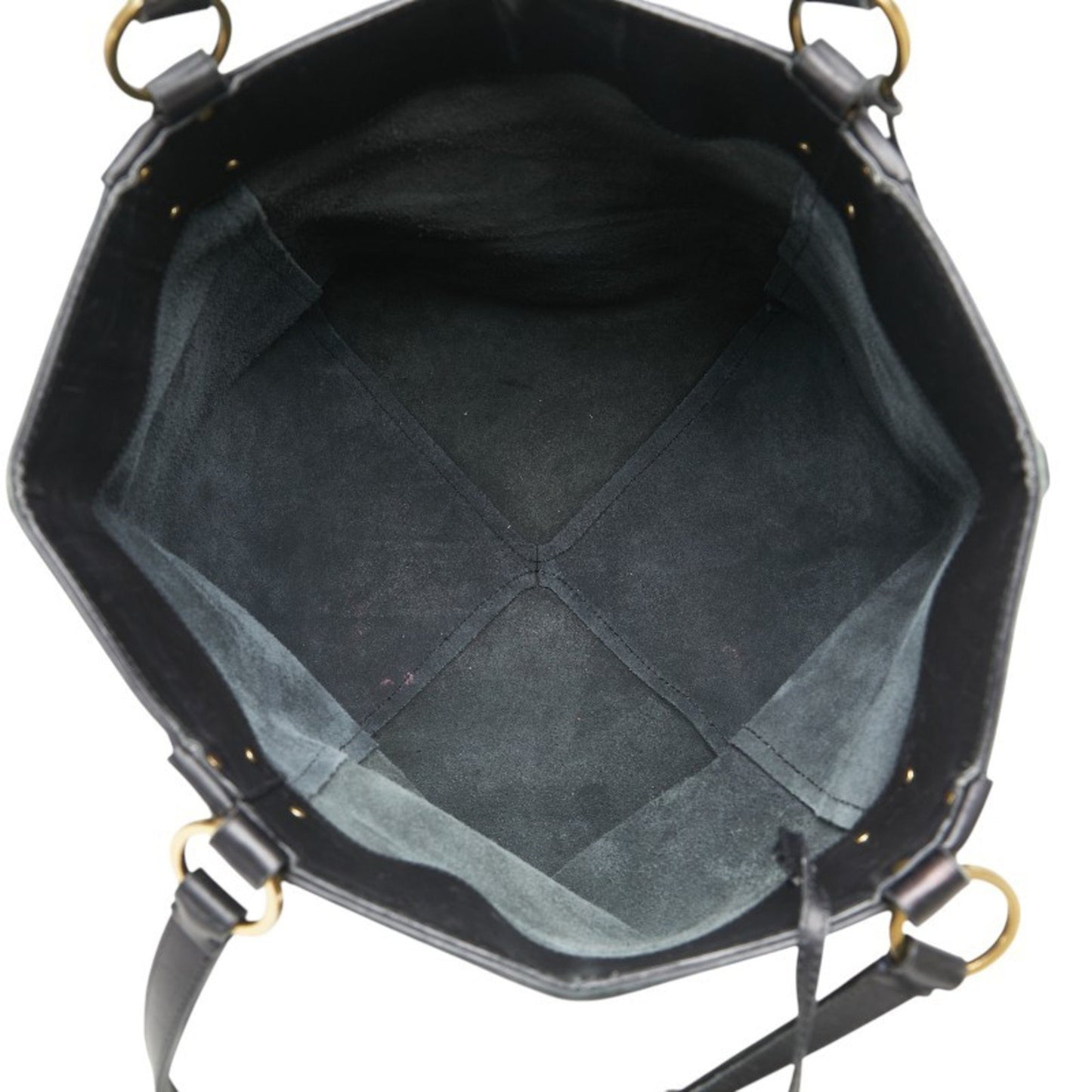 Gucci Tote Bag Handbag 94885 Black Leather