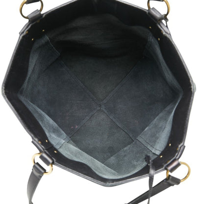 Gucci Tote Bag Handbag 94885 Black Leather