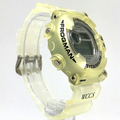 G-Shock Casio Frogman Wccs Dw-8201Wc-8T Titanium Watch With White Skeleton And Black Case