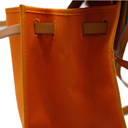 Hermes Hermes Airbag Zip Mm Shoulder Bag Handbag 2Way Toile Officier Leather Orange