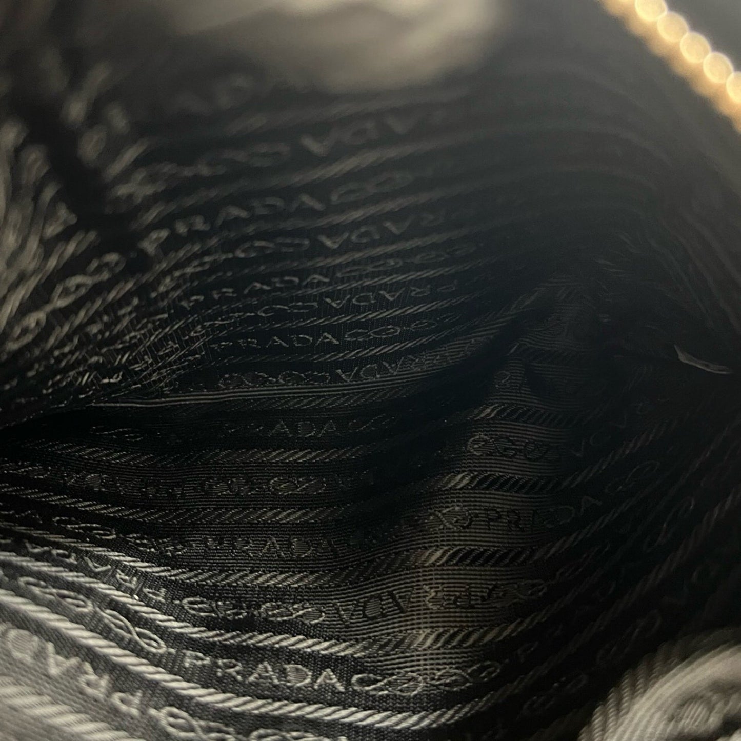 Prada Prada Triangle Logo Leather