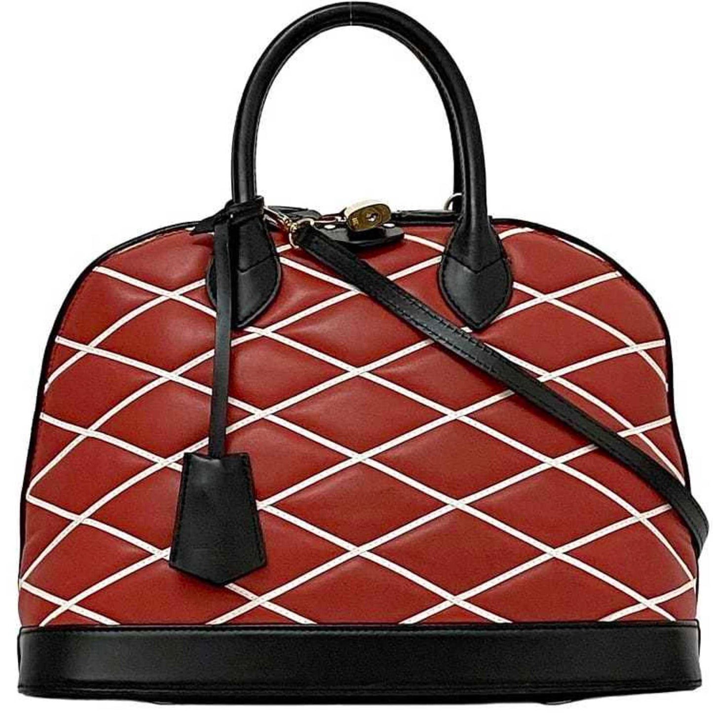 Louis Vuitton Handbag Alma Pm F-22474 Red Black Maltage 2Wy Shoulder Bag Leather Fo4104 Louis