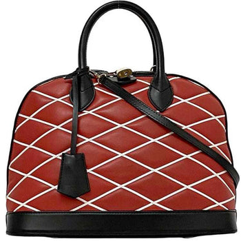 Louis Vuitton Handbag Alma Pm F-22474 Red Black Maltage 2Wy Shoulder Bag Leather Fo4104 Louis