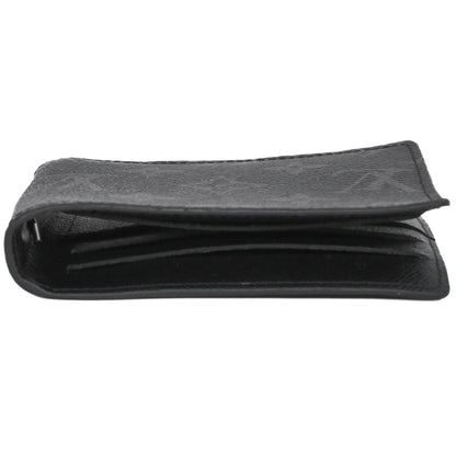 Louis Vuitton Monogram Eclipse Portefeuille Pans M62480 Compact Wallet In Black