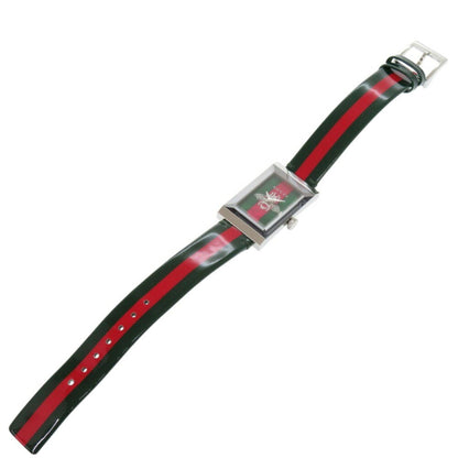 Like New Gucci G Frame 147.4 Stainless Steel Leather Watch