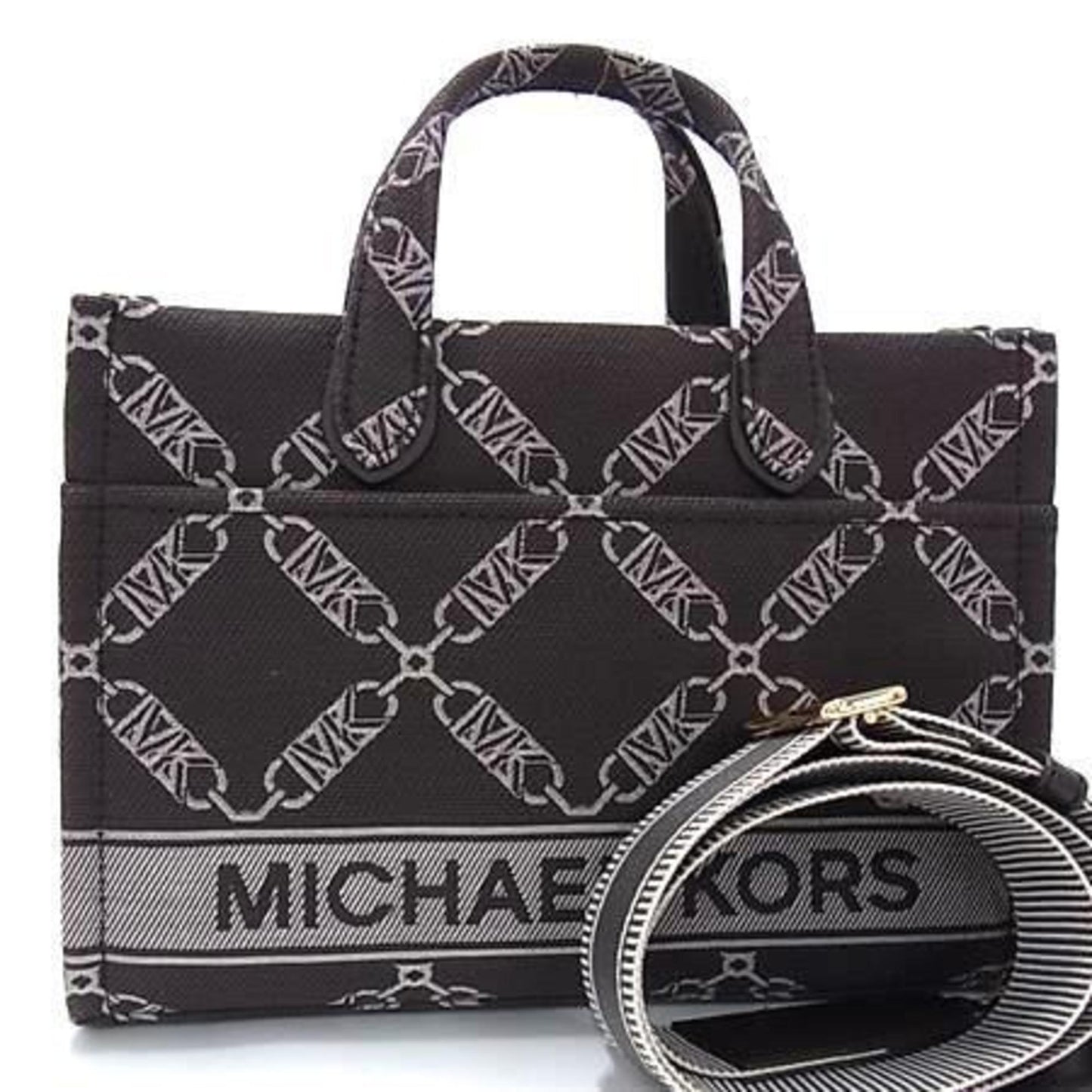 Michael Kors Gigi Tote Bag 30F3G3Gc7J Choc Multi (Brown) Canvas