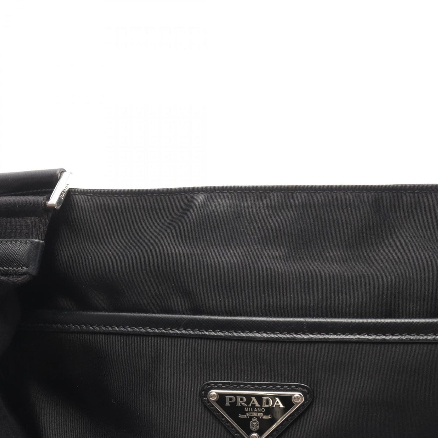 Prada Tessuto + Saffi Shoulder Bag In Nylon And Saffiano Leather