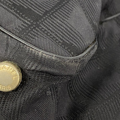 Chanel New Travel Nylon Tote Bag In Black Champagne