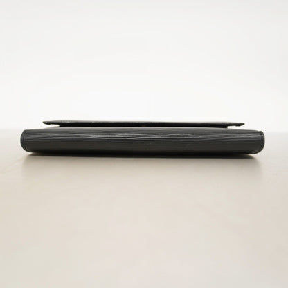 Louis Vuitton Epi Tri-Fold Long Wallet Porte Tresor International M63382 Noir