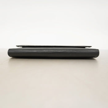 Louis Vuitton Epi Tri-Fold Long Wallet Porte Tresor International M63382 Noir