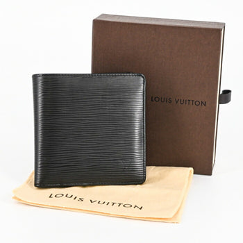 Louis Vuitton Epi Portefeuille Marco Bifold Wallet In Noir Black (M63652)
