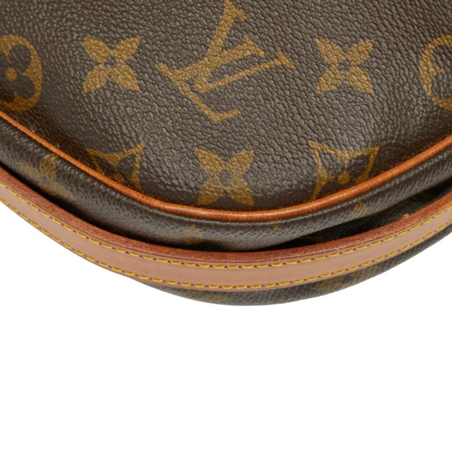 Louis Vuitton Monogram Jeune Fille Mm Crossbody Shoulder Bag M51226 Brown Leather