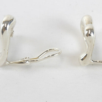 Tiffany & Co. Heart 10.7G Earrings In 925 Sterling Silver