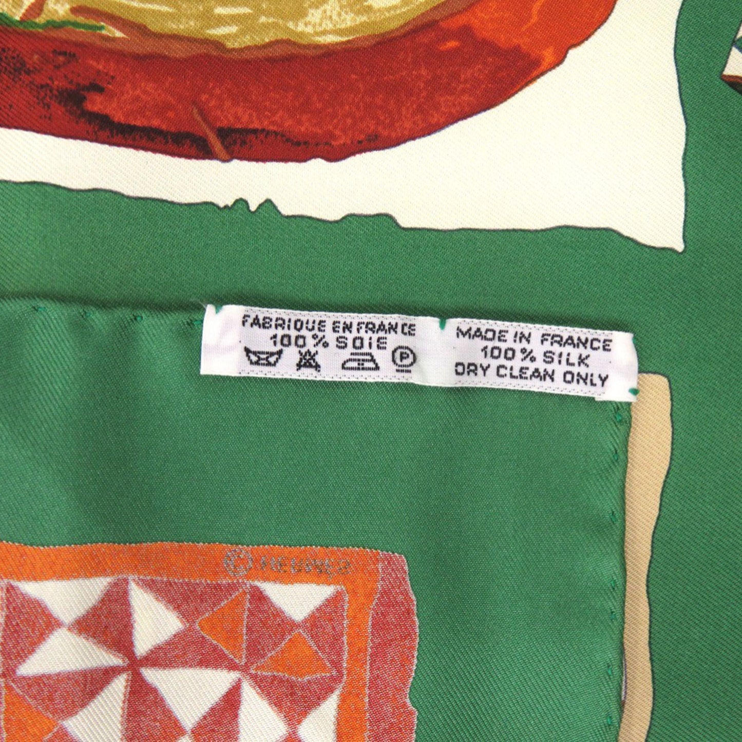 Hermes Herms Carr 90 Persona Silk Scarf Muffler In Green