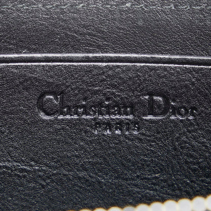 Christian Dior Dior Long Wallet Black Leather