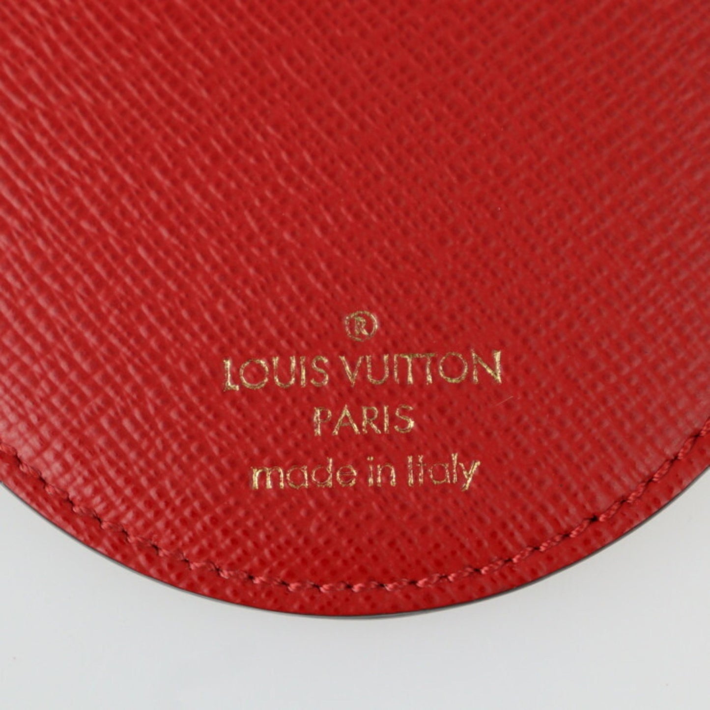 Louis Vuitton Louis Vuitton Portocre Illustre Keychain Mp1949 Monogram Canvas Leather Brown Red