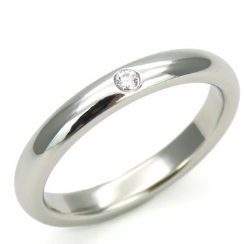 Tiffany Ring Stacking Band 1Pd Pt950 Diamond Approx. 5.3G Platinum #10 Elsa Peretti