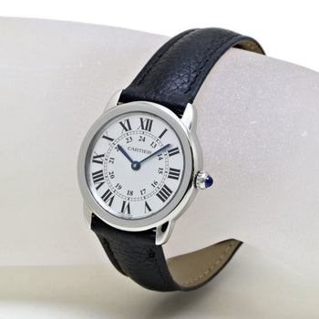 Cartier Rondo Solo Sm Wsrn0019 Stainless Steel X Leather