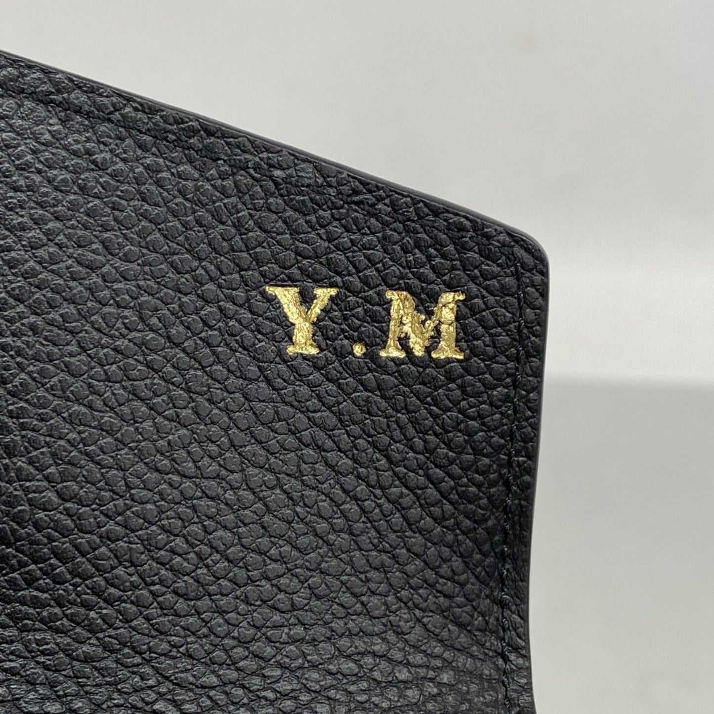 Louis Vuitton Monogram Empreinte Pochette Cle Wallet/Coin Case M60633 Noir