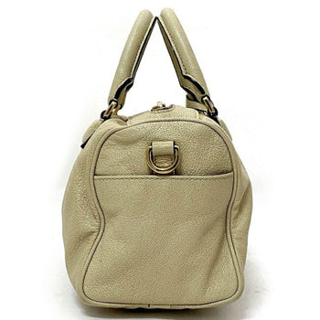 Loewe 2Way Gold Lame Anagram Leather Loewe Boston Handbag Champagne