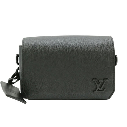 Louis Vuitton Louis Vuitton Fastline Wearable Wallet Lv Aerogram Shoulder Bag Cowhide Leather Black