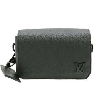 Louis Vuitton Louis Vuitton Fastline Wearable Wallet Lv Aerogram Shoulder Bag Cowhide Leather Black