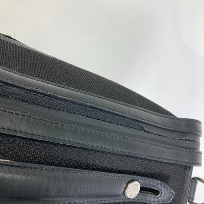 Fendi 7Va400 Logo Bag Hand Bag Business Bag Black /Gray