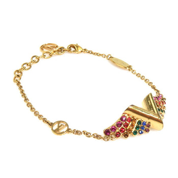 Louis Vuitton Essential V California Metal Rhinestone Gold Multicolor Bracelet