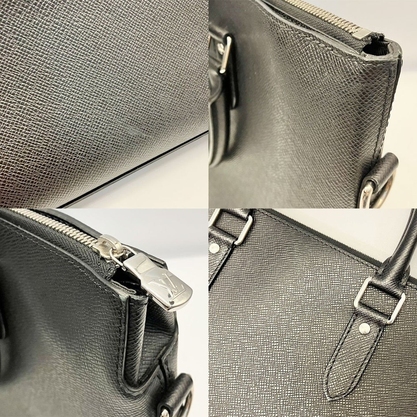 Leather Louis Vuitton Handbag Taiga