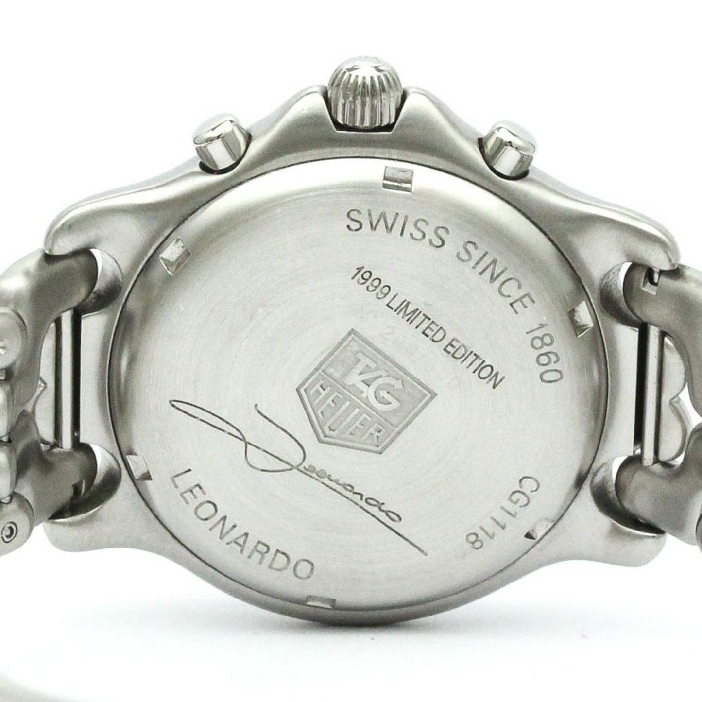 Polished Tag Heuer Sel Chronograph Leonald Ltd Edition Watch Cg1118 Bf575801