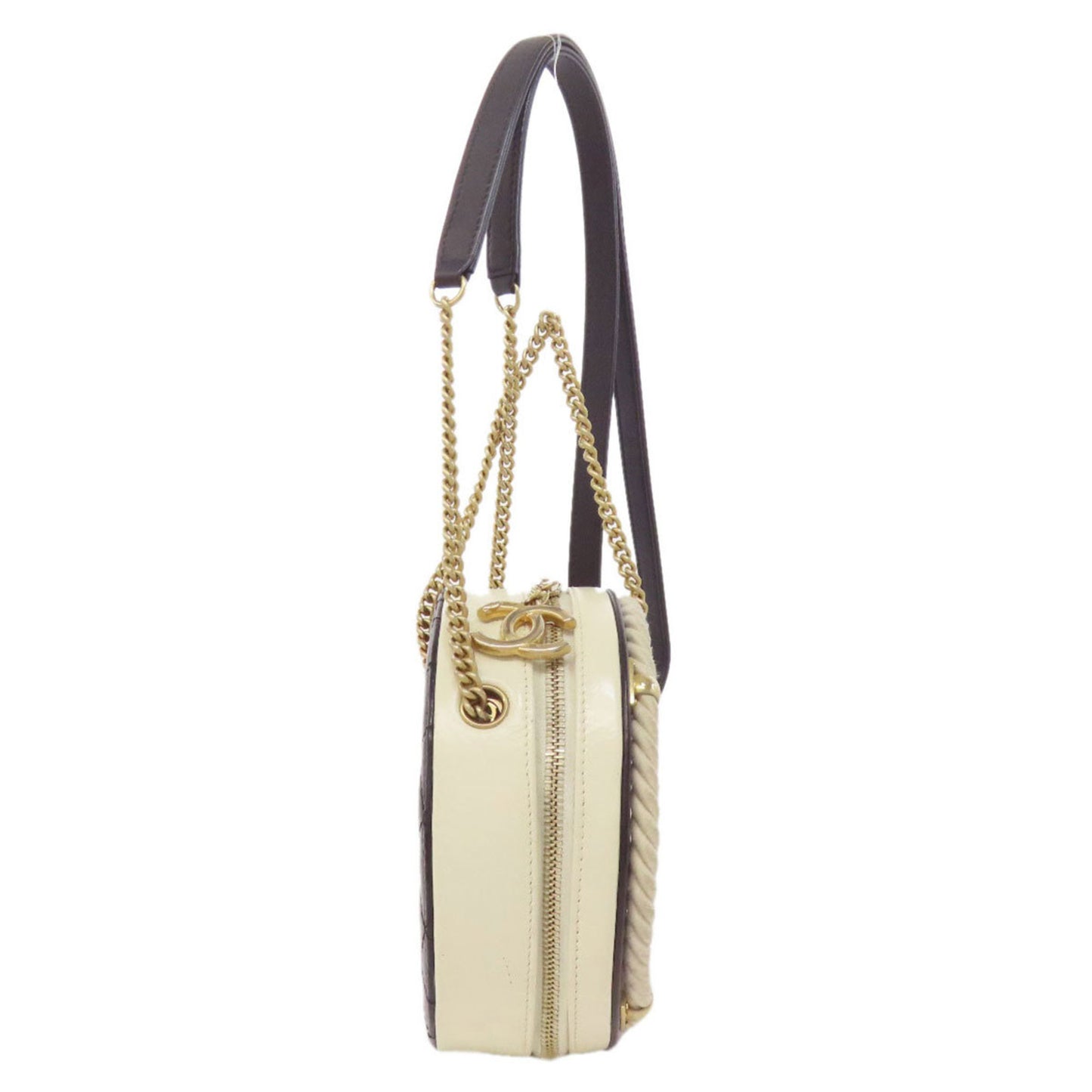 Chanel Coco Mark Gold Hardware 2-Way Handbag Calfskin