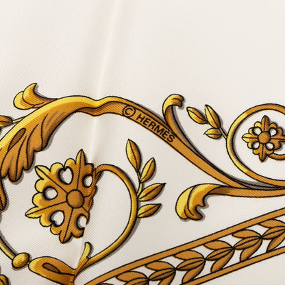Hermes Herms Carr 90 "La Promenade De Longchamps" Scarf