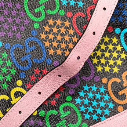 Gucci Gg Psychedelic Crossbody Shoulder Bag 598149 In Black