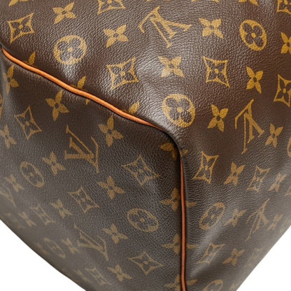 Louis Vuitton Monogram Keepall 50 Boston Bag M41426 Brown Pvc Leather