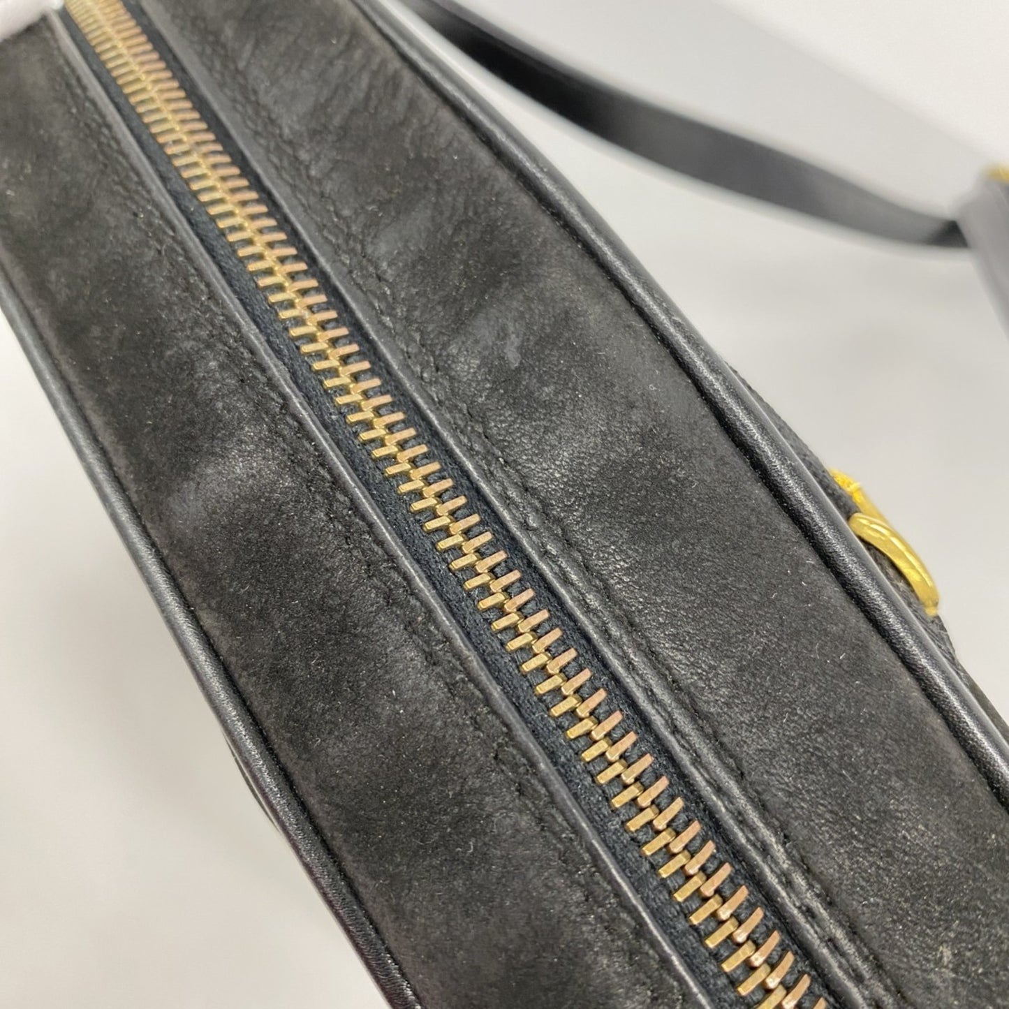 Salvatore Ferragamo Vara Shoulder Bag In Black Suede