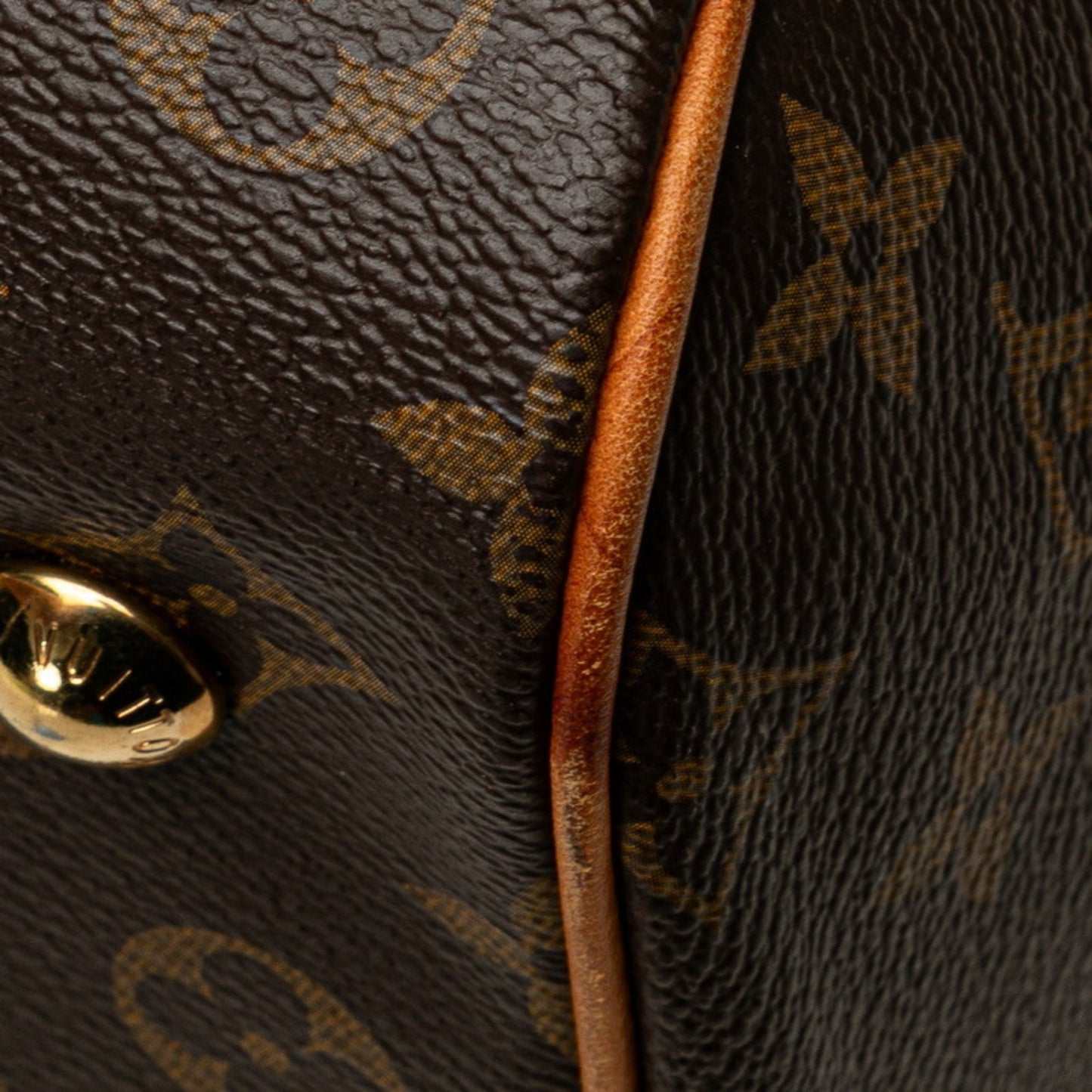 Louis Vuitton Monogram Tivoli Pm Handbag M40143 Brown Leather
