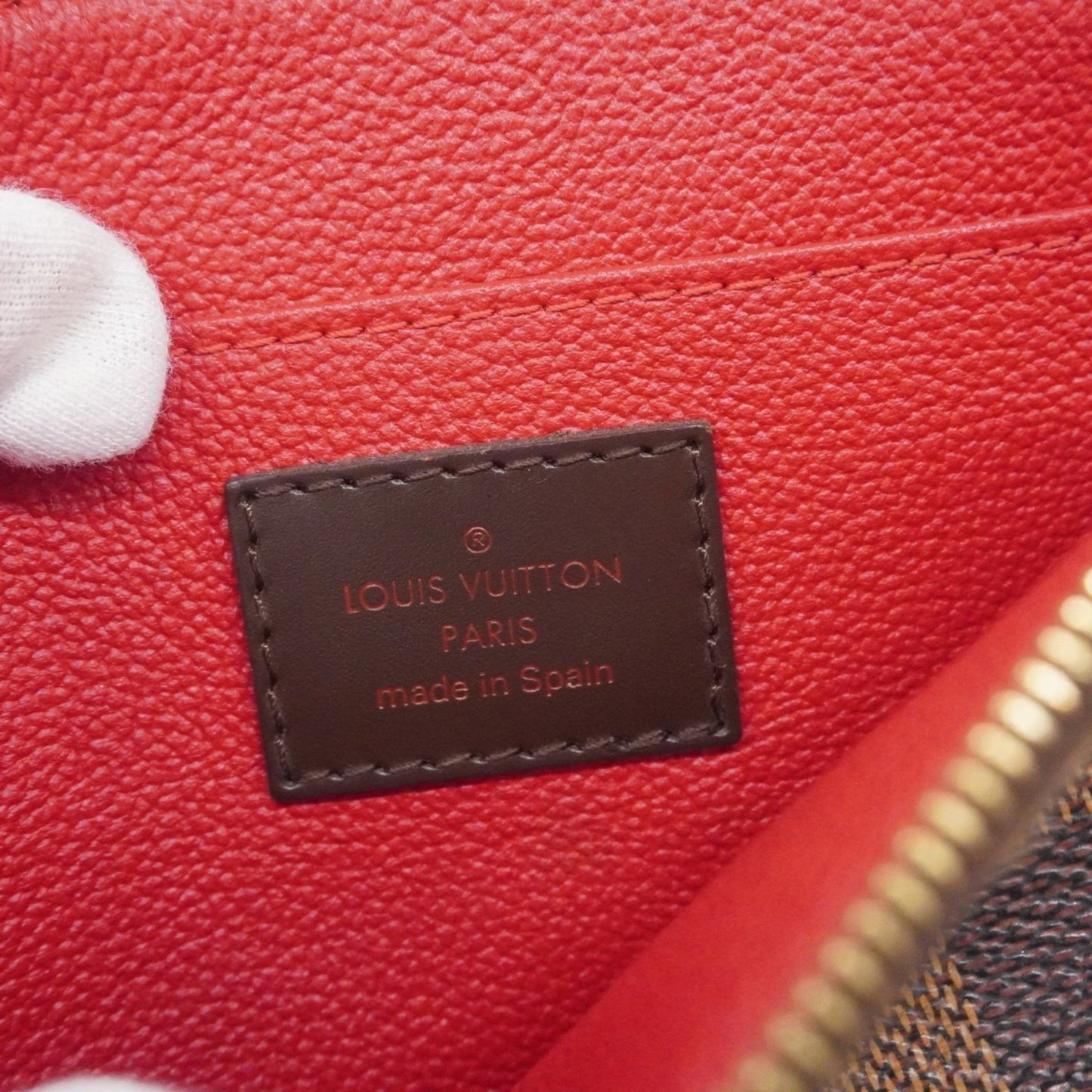 Louis Vuitton Damier Pochette Tick Pm Pouch N47516 Ebene