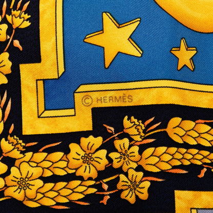 Hermes Herms Carr 90 Carpe Diem "Enjoy Today" Scarf