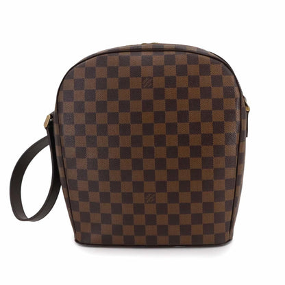 Louis Vuitton Damier Ipanema Gm Shoulder Bag In Ebene Brown