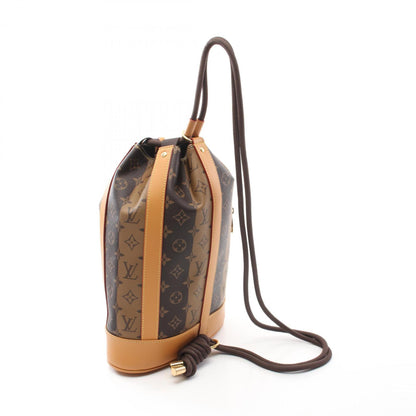 Louis Vuitton X Nigo Randonne Shoulder Bag Coated Canvas Leather Monogram Stripe
